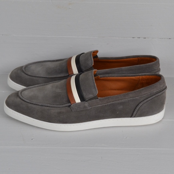 Allen Edmonds Port Washington Randolph Grey White Loafer Shoes Size 11.5D - Picture 1 of 11